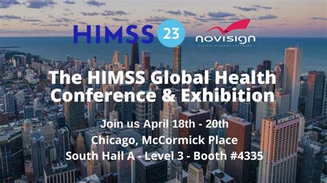 Join Novisign At The 2023 Himss Global Health Expo In Chicago