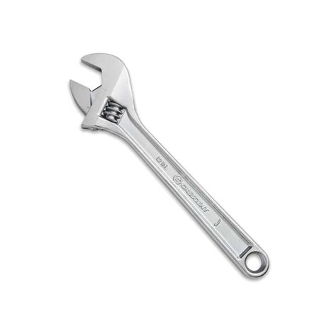 White Cap Chrome Finish Adjustable Wrench Crescent Apex Tool