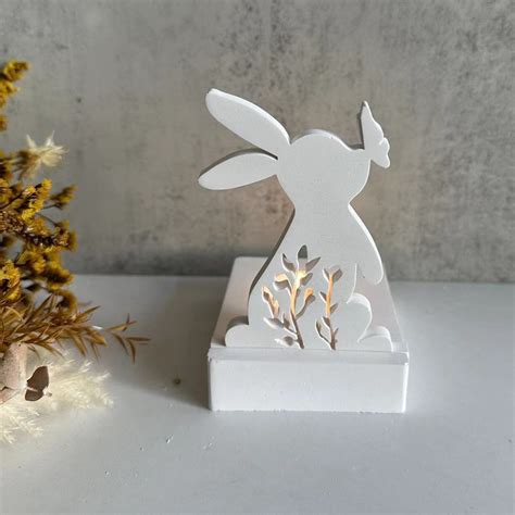 Diy Easter Bunny Silicone Mold D Rabbit Gypsum Ornament Making Resin