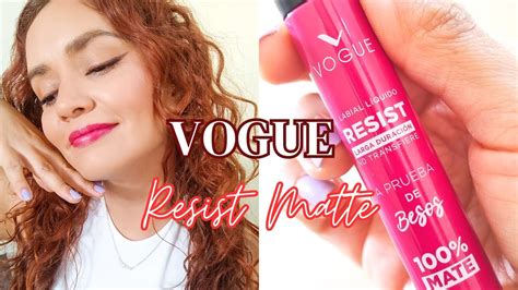 Probando Makeup Nuevo Labial 100 Matte De VOGUE RESIST A Prueba De