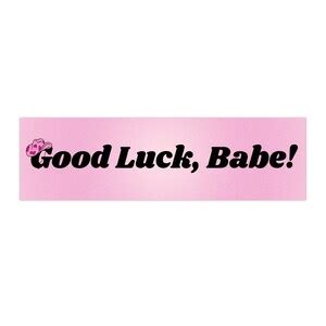 Chappell Roan Good Luck Babe Bumper Sticker Etsy