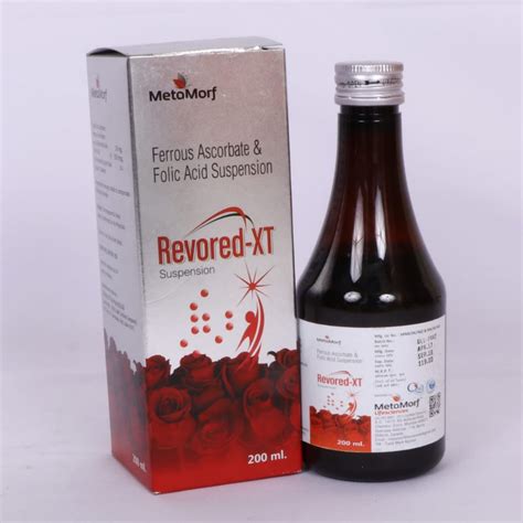 Metamarf Syrup Revored Xt Ferrous Ascorbate And Folic Acid Suspension