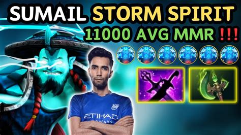 SUMAIL STORM SPIRIT Midlane 7 35b 11000 AVG MMR Pub Match Gameplay