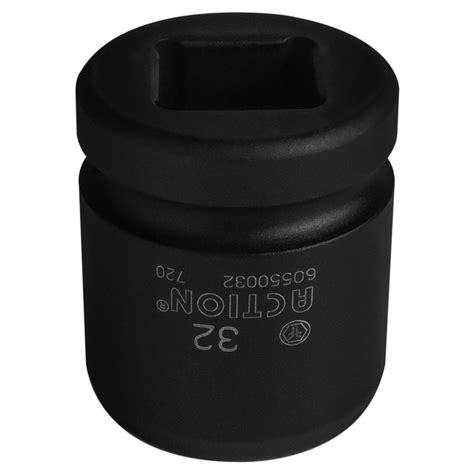 Soquete Sextavado De Impacto 32mm Curto X 1 Pol