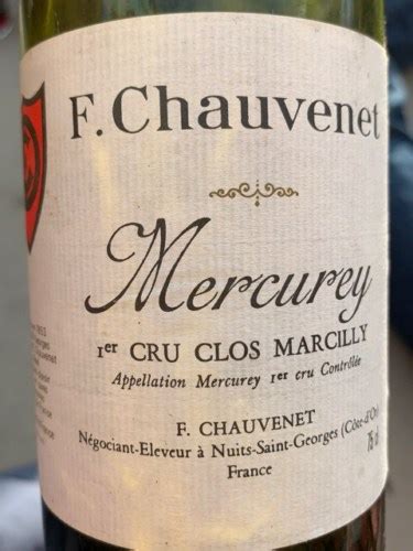 Fran Oise Chauvenet Mercurey Er Cru Clos Marcilly Vivino Brasil