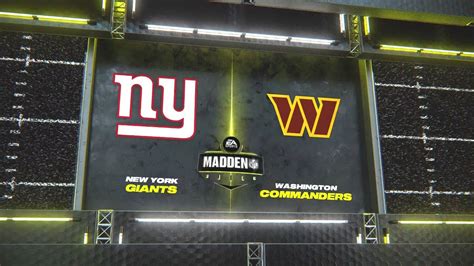 Madden Nfl 24 New York All Time Giants 4 6 Vs Washington All Time