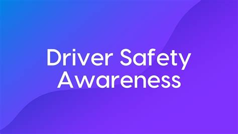 Driver Safety Awareness Course Trailer YouTube