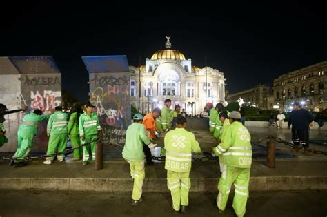 Ante 8M Blindan Monumentos De La CDMX Con Vallas