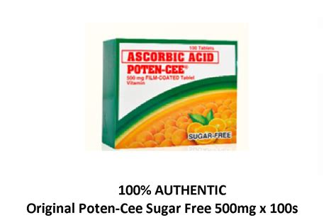 Poten Cee Sugar Free Ascorbic Acid Mg Tab X S Lazada Ph