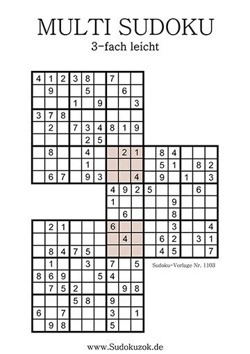 Multi Sudoku Vorlagen Zum Ausdrucken Sudokuzok De