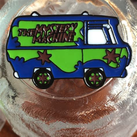 The Mystery Machine Cartoon Travel Bus Car Enamel Pin Environmental