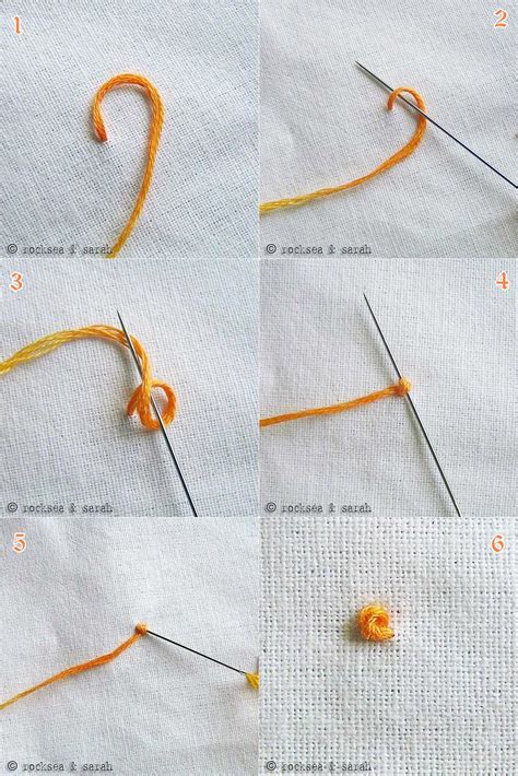 How To Do The Colonial Knot Sarah S Hand Embroidery Tutorials