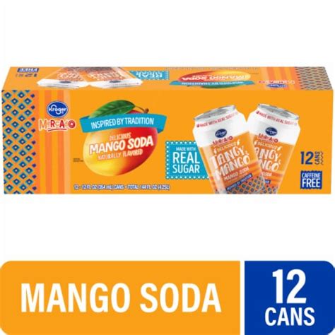 Kroger Mercado Mango Soda Cans Pk Fl Oz King Soopers