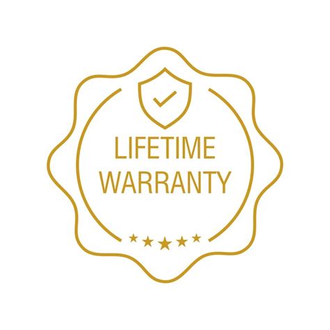 Premium Vector Lifetime Warranty Sticker Guarantee Sign And Symbol