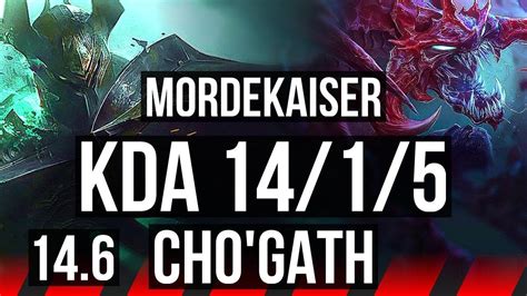 MORDEKAISER Vs CHO GATH TOP 14 1 5 7 Solo Kills Legendary BR