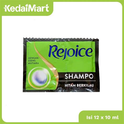 Jual Rejoice Shampoo Shiny Black Renceng Isi X Ml Shopee Indonesia