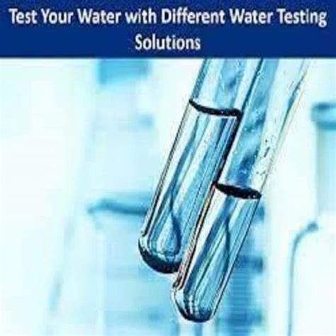 Stp Water Testing At Rs Sample Water Testing Work