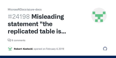 Misleading Statement The Replicated Table Is Cached On The First