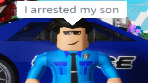 When Your Dad Is A Police Officer Roblox Brookhaven 🏡rp Youtube