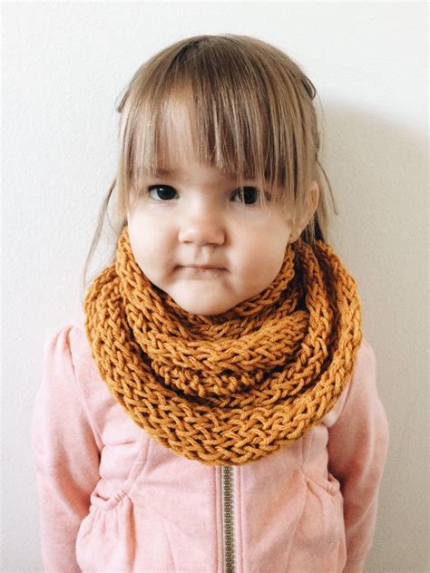 Knitted Cowl Kids Cowl Kids Scarf Toddler Scarf Neckwarmer Kids