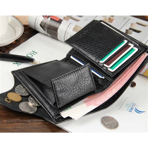 High Quality Genuine Leather Mens Bifold Wallets