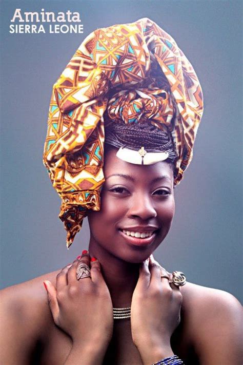 Sierra Leone woman sporting a head wrap | African beauty, African ...