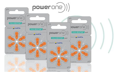 Amazon Power One Hearing Aid Batteries Size P Battery For