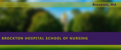 Brockton Hospital School of Nursing - Nursing Guide