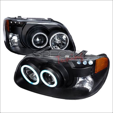 Ford Explorer Spec D CCFL Halo Projector Headlights Black 4LHP