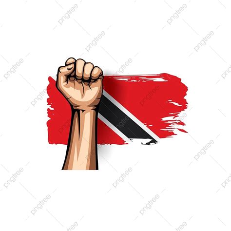 Trinidad And Tobago Vector Hd Images Trinidad And Tobago Flag And Hand