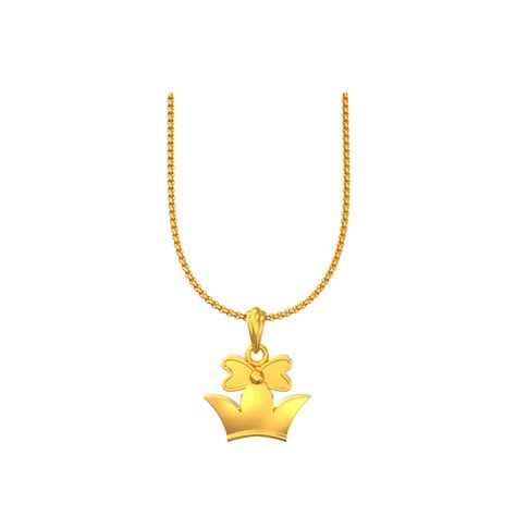 Spe Gold Gold Simple Flower Design Pendant Poonamallee