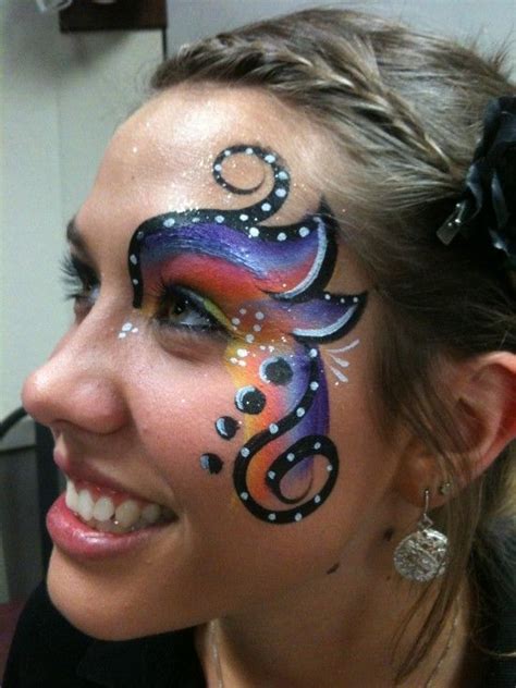 Pin By Fancy Faces Face Painting On Mardi Gras 2020 Face Painting