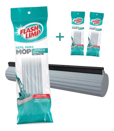 Kit Casa Refil Mop Limpeza Geral Plus Unidades Flash Limp