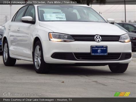 Pure White 2014 Volkswagen Jetta TDI Sedan Titan Black Interior