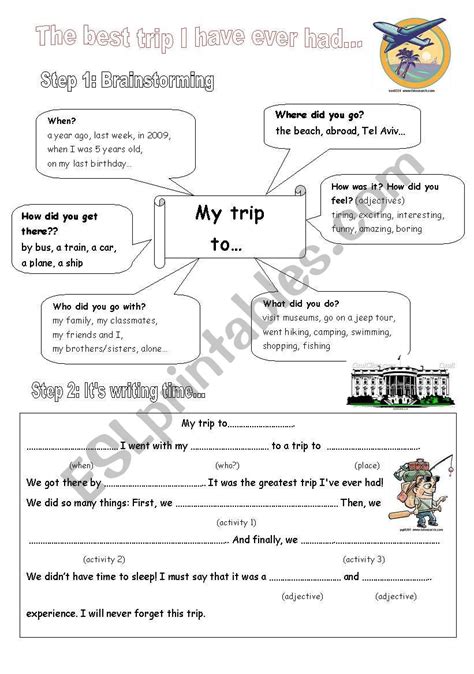 Describing A Trip Esl Worksheet By Amir