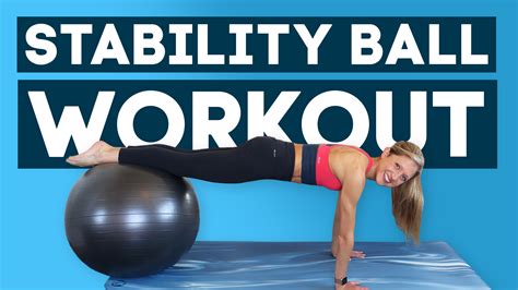 Stability Ball Workout Advanced At Home Fitness Routine Caroline Jordan