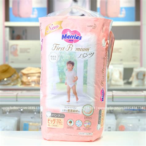 Bỉm Merries First Premium Chính Hãng, Combo 2, Combo 3