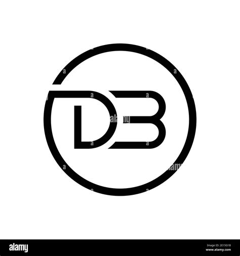 Initial DB Letter Logo Creative Typography Vector Template Creative