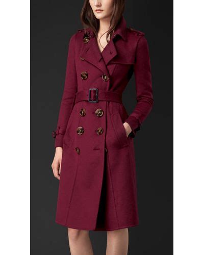 Purple Burberry Coats For Women Lyst