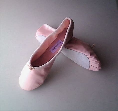 Ballet Pink Leather Ballet Slippers Adult Womens Sizes Etsy