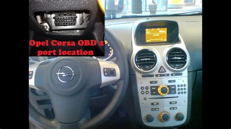 Ubicaci N Puerto Obd Opel Vauxhall Corsa D Youtube