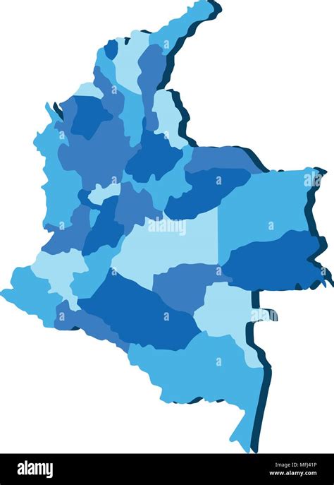 Imagenes Mapa De Colombia Silueta Mapa De Colombia Vector De Stock Images