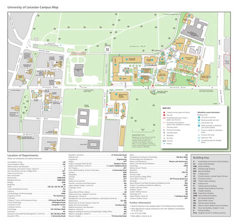 University of Leicester Campus Map