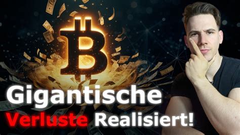 Bitcoin Panik Erreicht Monats Hoch Gigantische Verluste Realisiert