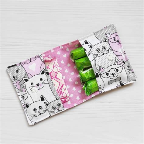 Menstrual Pads Bag With Cats Cotton Discreet Case Convenient Panty