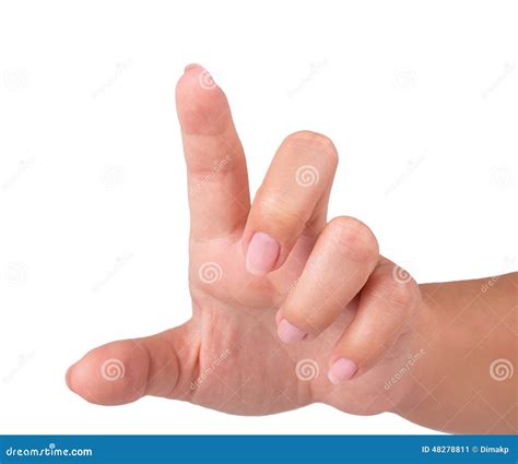 Hand Finger Touch Stock Image Image Of Select Click 48278811