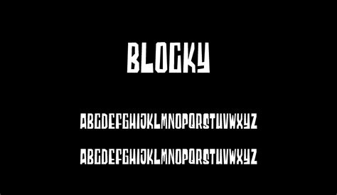 Blocky free font