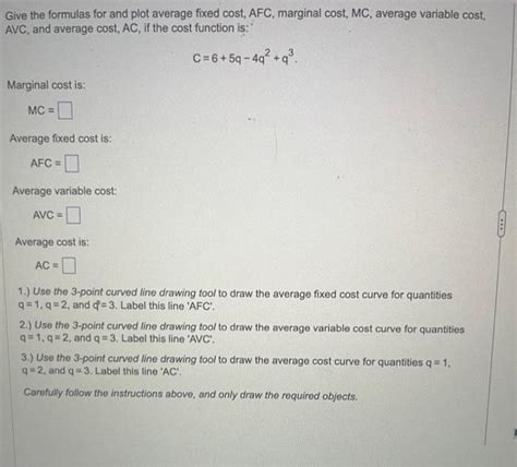 Solved Give The Formulas For And Plot Average Fixed Cost Chegg