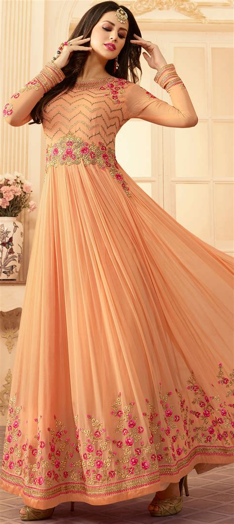 Bollywood Pink And Majenta Color Georgette Fabric Salwar Kameez