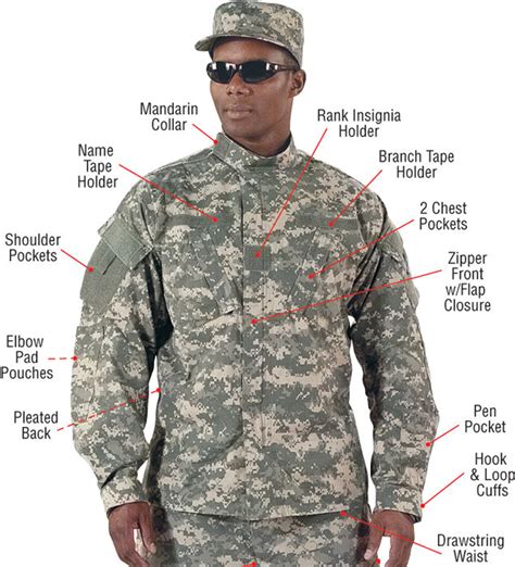 Acu Military Tactical Olive Green Uniform Woodland Military Uniform